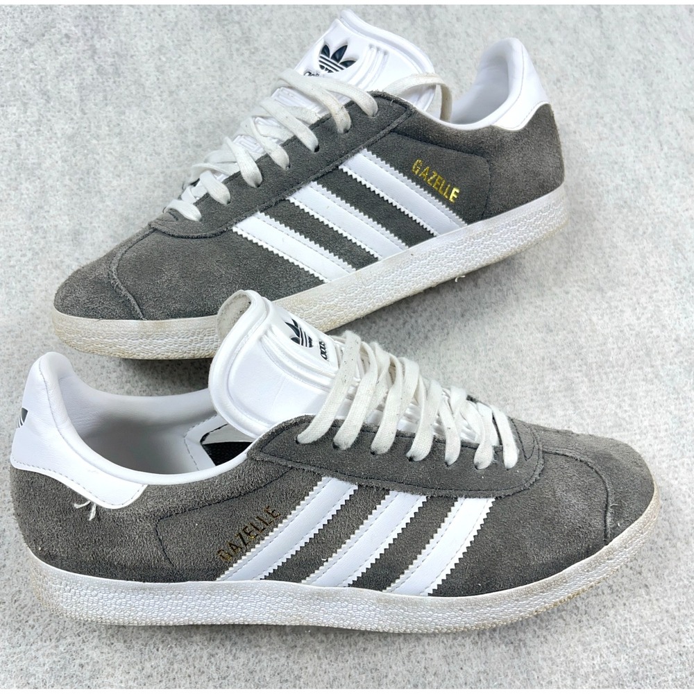 Adidas Gazelle Men Size 7.5 Grey Casual Athletic Sneakers Shoes Walking BB5480